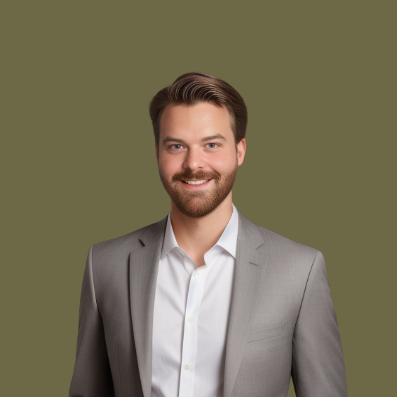 Olive Green Black Grey Modern Elegance Employment LinkedIn Profile Picture (6)